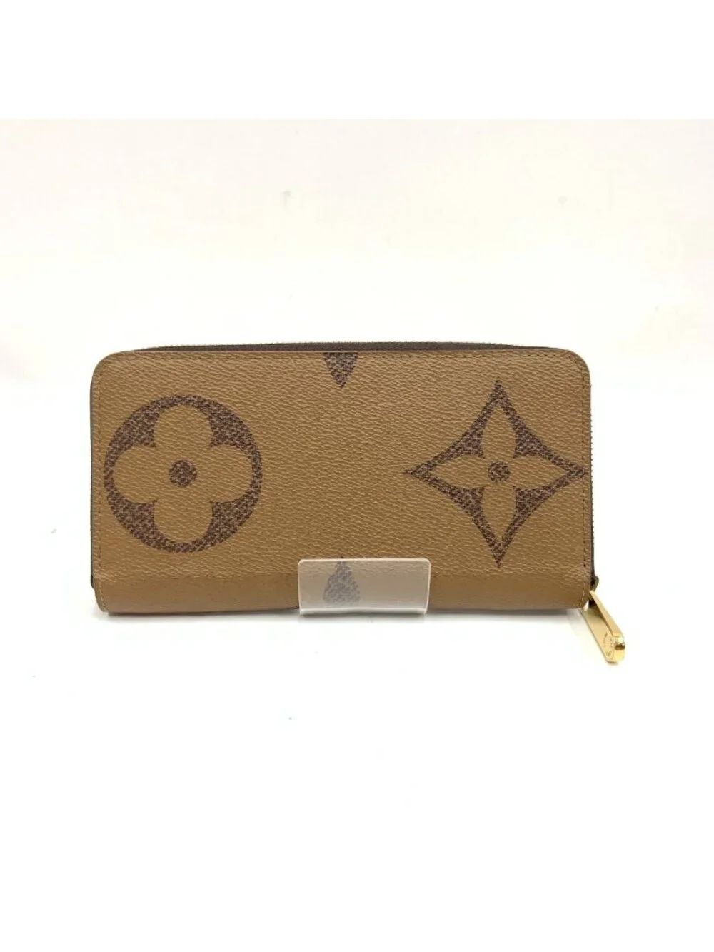 Louis Vuitton Giant Monogram Reverse Zippy Wallet Zip Around Brown